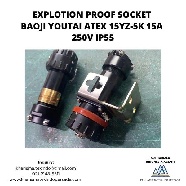 EXPLOTION PROOF SOCKET BAOJI YOUTAI ATEX 15YZ-5K 15A 250V IP55