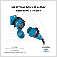 AC Power Socket Industrial Heavyduty Marechal DSN3 32 A 690V IP66/67