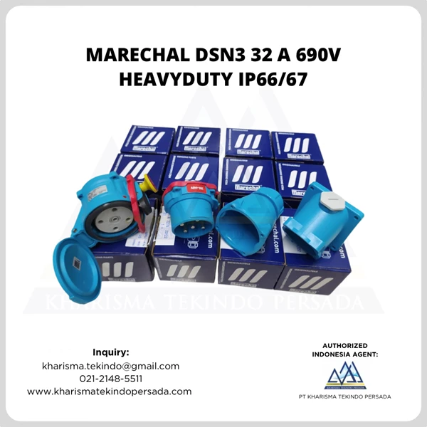 MARECHAL DSN3 32 A 690V SOCKET INDUSTRIAL HEAVYDUTY IP66/67