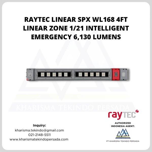 RAYTEC LINEAR SPX WL168 4ft Linear Zone 1/21 Intelligent Emergency 6,130 Lumens