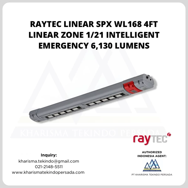 RAYTEC LINEAR SPX WL168 4ft Linear Zone 1/21 Intelligent Emergency 6,130 Lumens