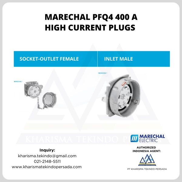 Soket Kabel Marechal PFQ4 400 A HIGH CURRENT PLUGS