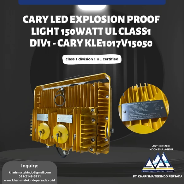 CARY LED Explosion Proof Light 150WATT UL CLASS1 DIV1 - CARY KLE1017V15050