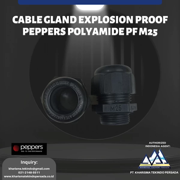 CABLE GLAND EXPLOSION PROOF PEPPERS POLYAMIDE PF M25