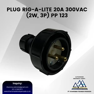 PLUG RIG A-LITE 20A 300VAC (2W 3P) PP 123