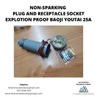 NON-SPARKING PLUG AND RECEPTACLE SOCKET EXPLOTION PROOF BAOJI YOUTAI 25A 4