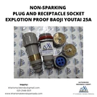NON-SPARKING PLUG AND RECEPTACLE SOCKET EXPLOTION PROOF BAOJI YOUTAI 25A 1
