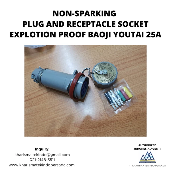 NON-SPARKING PLUG AND RECEPTACLE SOCKET EXPLOTION PROOF BAOJI YOUTAI 25A