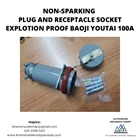 NON-SPARKING PLUG AND RECEPTACLE SOCKET EXPLOTION PROOF BAOJI YOUTAI 100A/500V 3