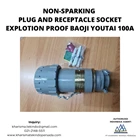 NON-SPARKING PLUG AND RECEPTACLE SOCKET EXPLOTION PROOF BAOJI YOUTAI 100A/500V 2